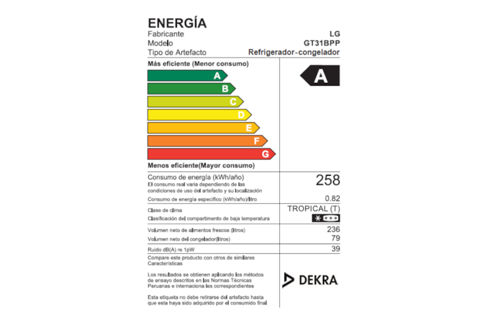 LG Refrigeradora LG Top Freezer 315L con Door Cooling, GT31BPP